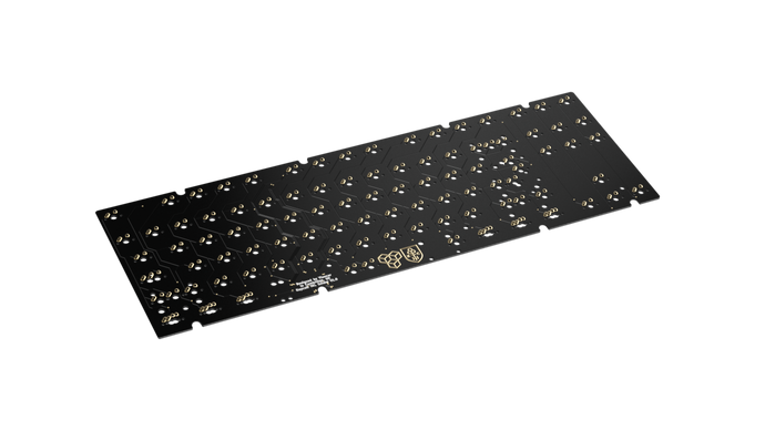 render of Keycult No. 3 PCB solder occluded